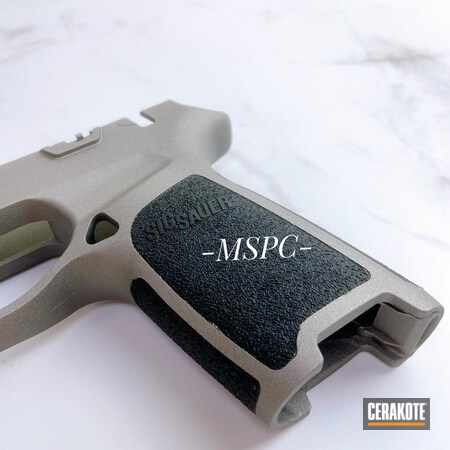 Powder Coating: Sig Frame,S.H.O.T,Sig Sauer P320,Pistol,Titanium H-170