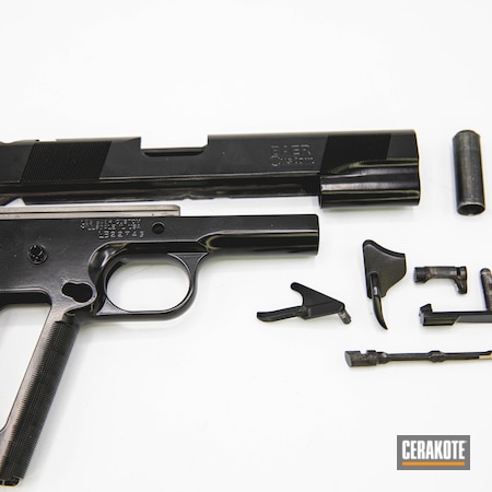 Powder Coating: 1911,Gloss Black H-109,S.H.O.T,Pistol,Les Baer