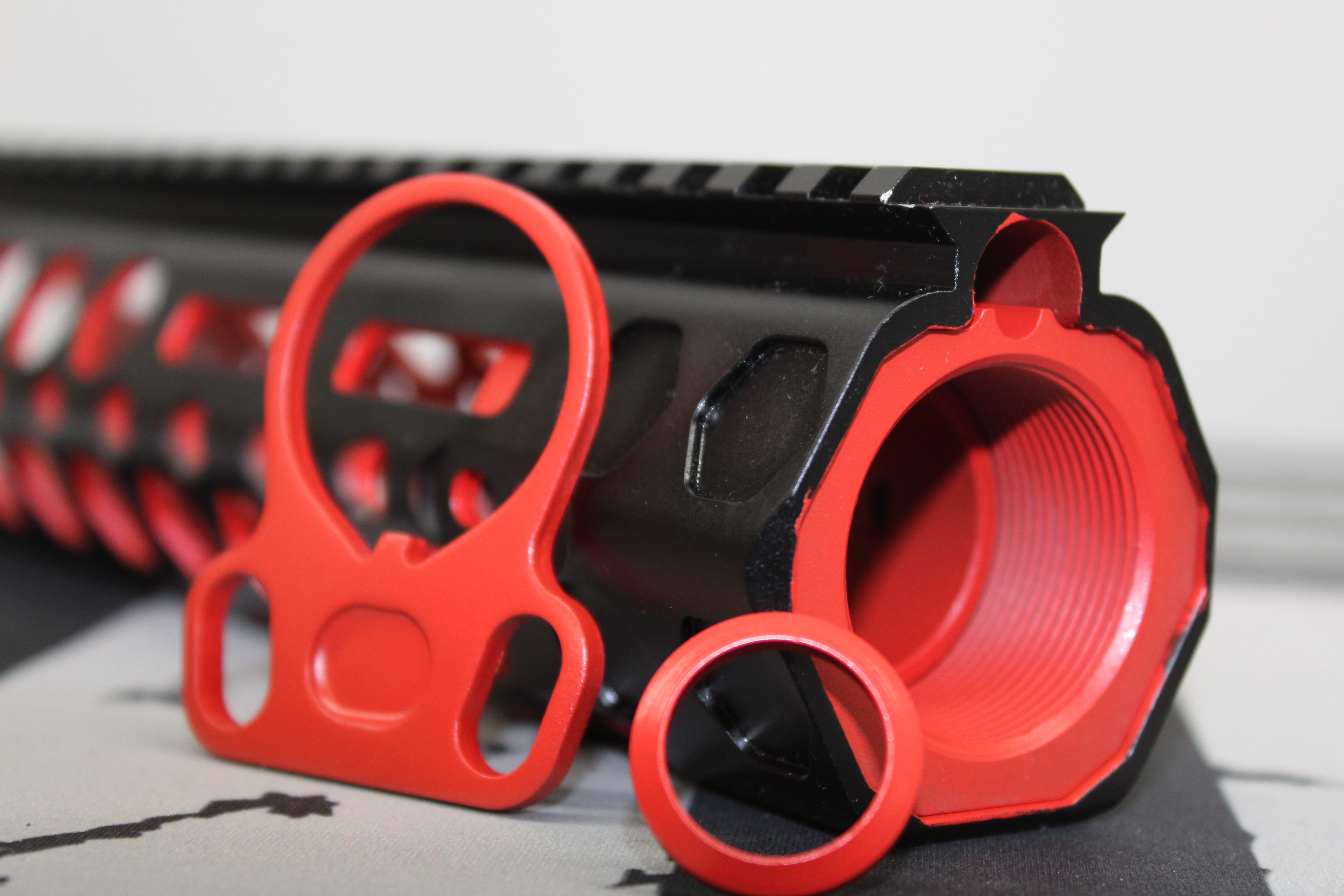 AR Handguard with USMC Red | Cerakote