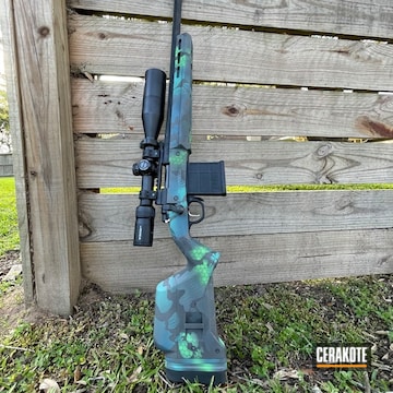 Cerakoted Custom Camo On Remington 700 In H-237 And H-185