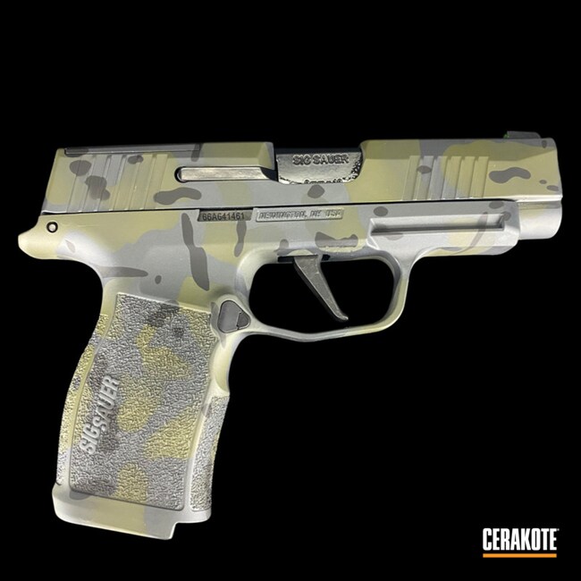 Cerakoted Custom Camo Sig In H-234, H-229, H-146 And H-210