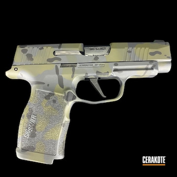 Cerakoted Custom Camo Sig In H-234, H-229, H-146 And H-210