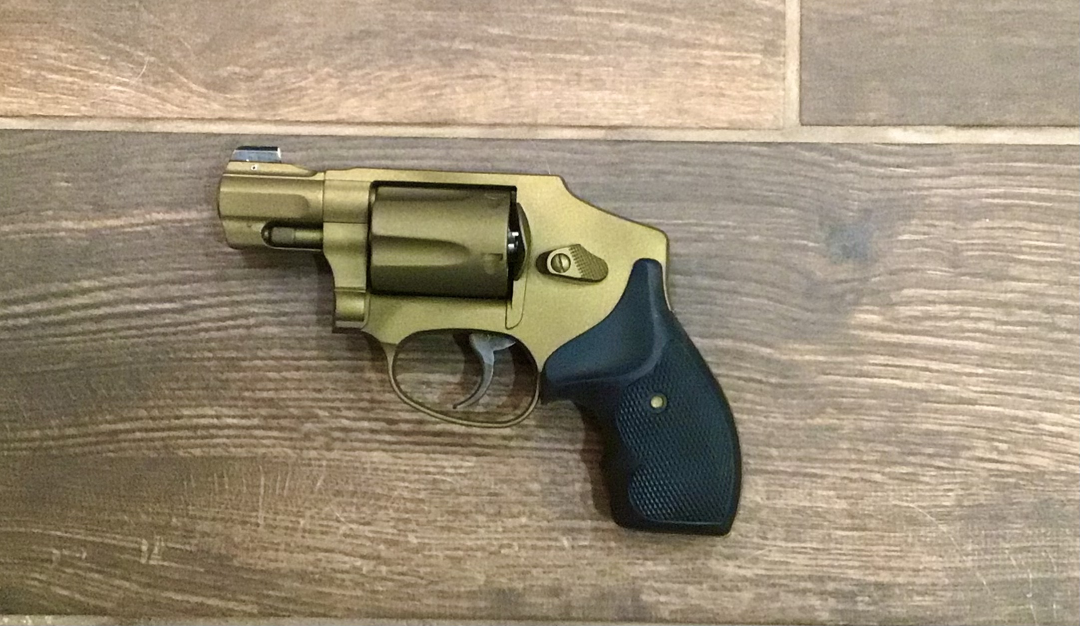 Revolver Cerakoted using Gold | Cerakote