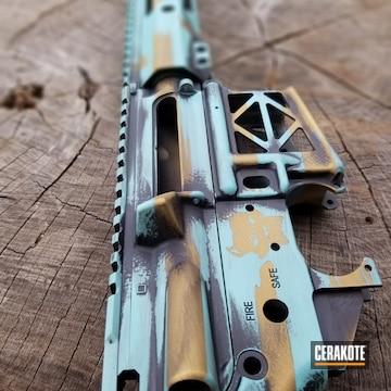 Cerakoted Distressed Ar Build In H-175, H-146 And H-122