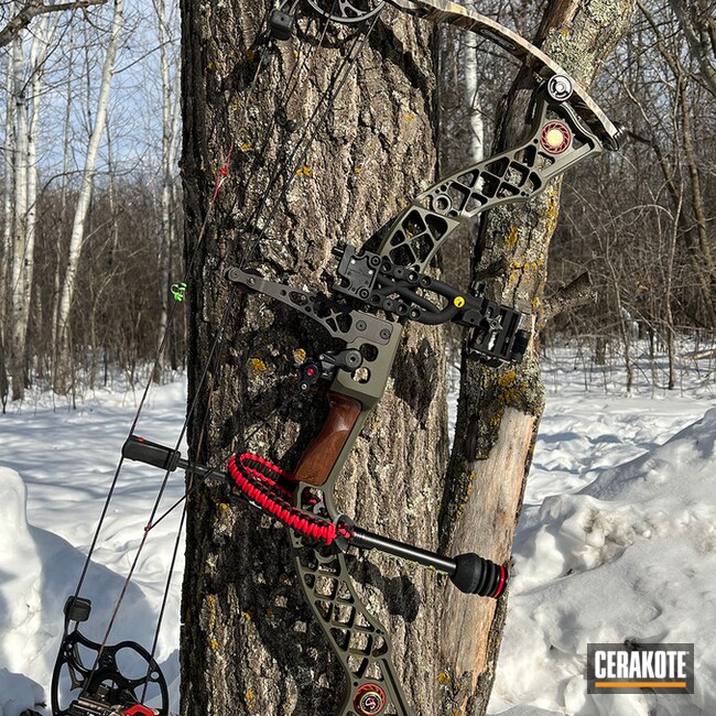 Cerakoted Custom Compound Bow In H-236
