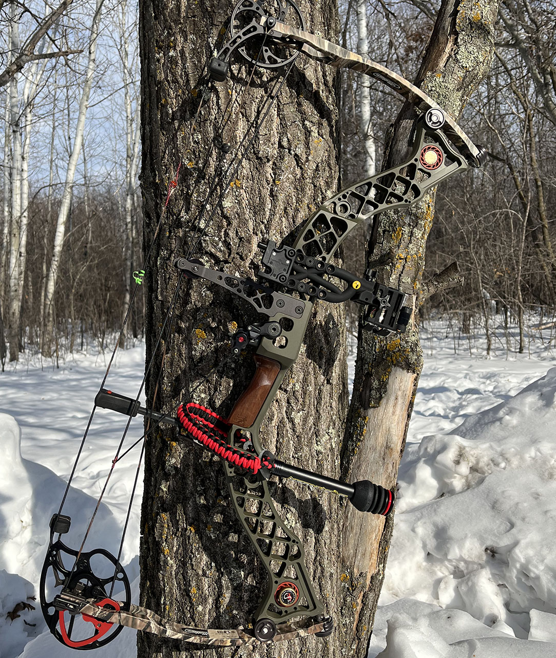Custom Compound Bow coated in O.D. Green | Cerakote