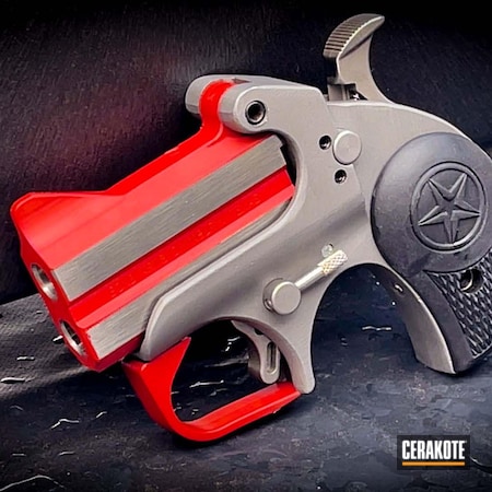 Powder Coating: Conceal Carry,derrenger,S.H.O.T,Pistol,roughneck,FIREHOUSE RED H-216,Bond Arms