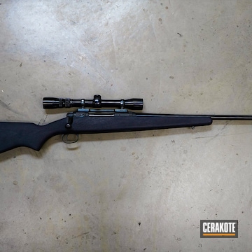 Bolt Action Rifle Cerakoted Using Magpul® Stealth Grey And Black Cherry