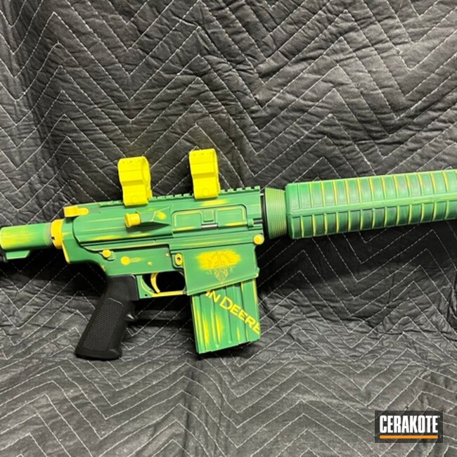 John Deere AR Build coated with Squatch Green and Lemon Zest