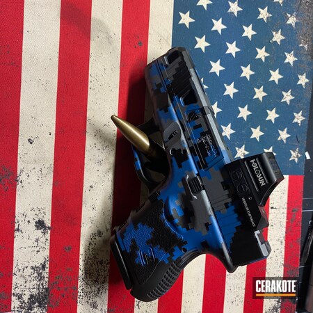 Powder Coating: 9mm,S.H.O.T,Custom Camo,Ridgeway Blue H-220,Graphite Black H-146,Glock,Stone Grey H-262,Digicam,Crushed Silver H-255,Pistol,G26,Digital Camo,Custom Glock