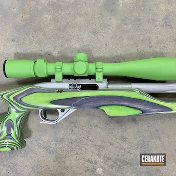 Ruger 10/22 Rifle Cerakoted Using Zombie Green
