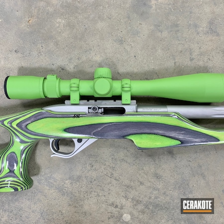 Powder Coating: Zombie Green H-168,S.H.O.T,.22LR,50th Anniversary,Ruger,10/22