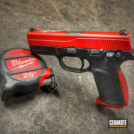 Powder Coating: Crimson H-221,FNS-40,S.H.O.T,Custom Pistol,Custom,FN
