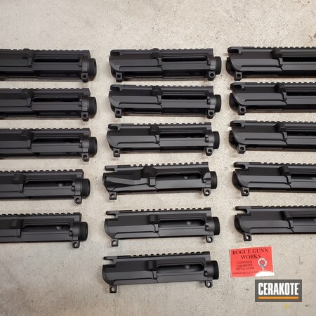 Powder Coating: AR Parts,S.H.O.T,Jones Arms,Armor Black H-190,AR-15,Gun Parts,AR Upper,Parts