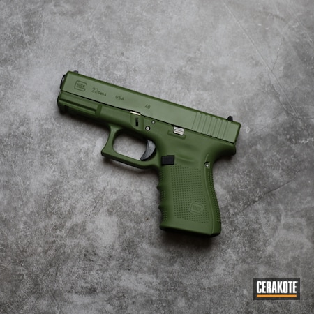 Powder Coating: Bright Green,Glock,.40 S&W,S.H.O.T,MULTICAM® BRIGHT GREEN H-343,Pistol,Glock 23,Custom Glock