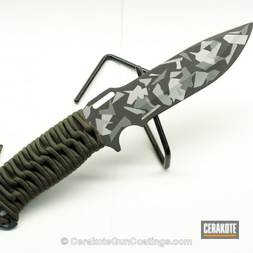 Cerakoted H-112 Cobalt With H-255 Crushed Silver And H-152 Stainless