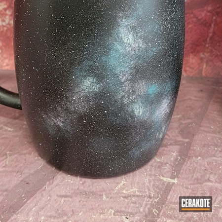 Powder Coating: Graphite Black H-146,PINK SHERBET H-328,Coffee Mug,FROST H-312,Drinkware,Galaxy,AZTEC TEAL H-349,Stainless Steel Mug