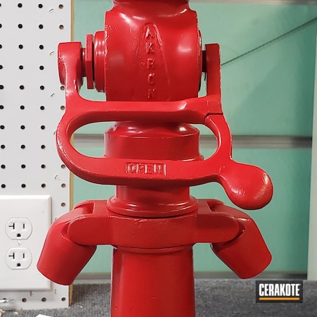 Powder Coating: Fire Hose,Fire Department,FIREHOUSE RED H-216,Project,Antique,Nozzle