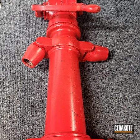Powder Coating: Fire Hose,Fire Department,FIREHOUSE RED H-216,Project,Antique,Nozzle
