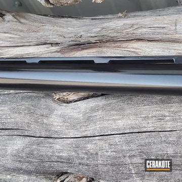 Remington 1100 Barrel Cerakoted Using Gloss Black