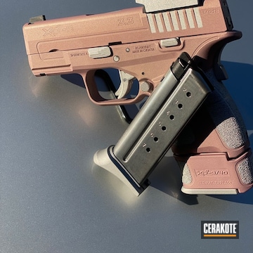 Springfield Amory Xds Cerakoted Using Satin Aluminum And Pink Champagne