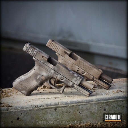 Powder Coating: Glock,Handguns,DESERT SAND H-199,Patriot Brown H-226,Flat Dark Earth H-265