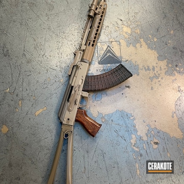 Ak Cerakoted Using Earth, M17 Coyote Tan And Chocolate Brown