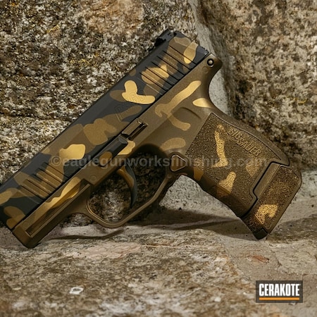 Powder Coating: 9mm,S.H.O.T,Sig Sauer,Gold H-122,MultiCam,Custom Camo,Sig,Midnight Bronze H-294,Pistol,EDC,p365,Armor Black H-190,Burnt Bronze H-148,Micro