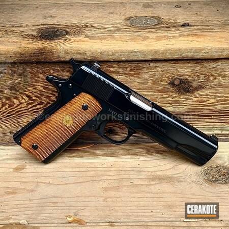 Powder Coating: Elite,.45 ACP,1911,S.H.O.T,Pistol,Mark IV,Midnight E-110,Colt 1911,HIGH GLOSS ARMOR CLEAR H-300,Colt 70 Series,Colt,Clear Coat