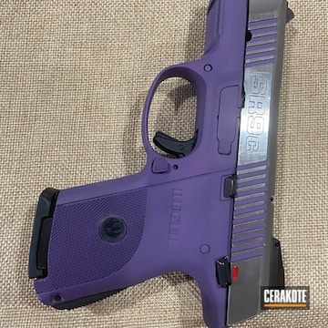 Ruger Sr9c Cerakoted Using Bright Purple