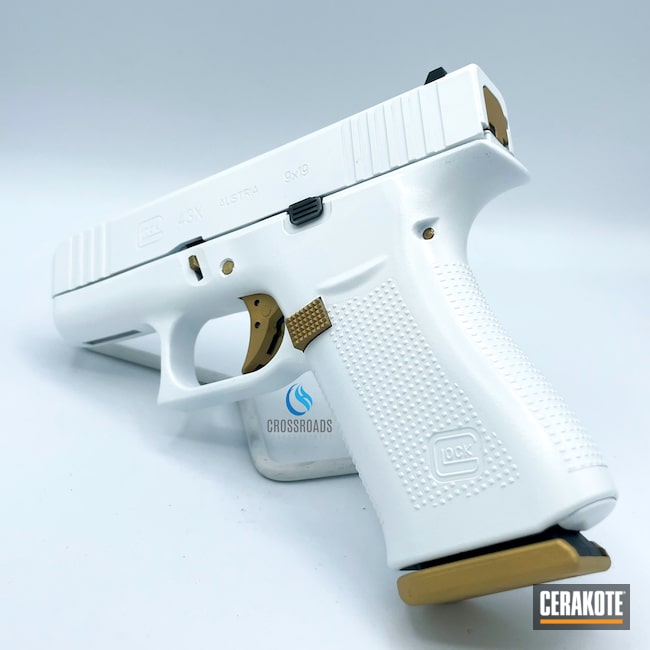 Custom Louis Vuitton Glock Cerakoted using Stormtrooper White and