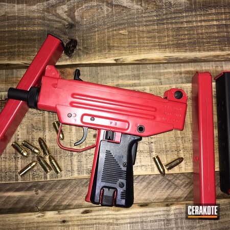 Powder Coating: S.H.O.T,Uzi,MICRO SLICK DRY FILM LUBRICANT COATING (Oven Cure) P-109,9mm Luger,FIRE  E-310