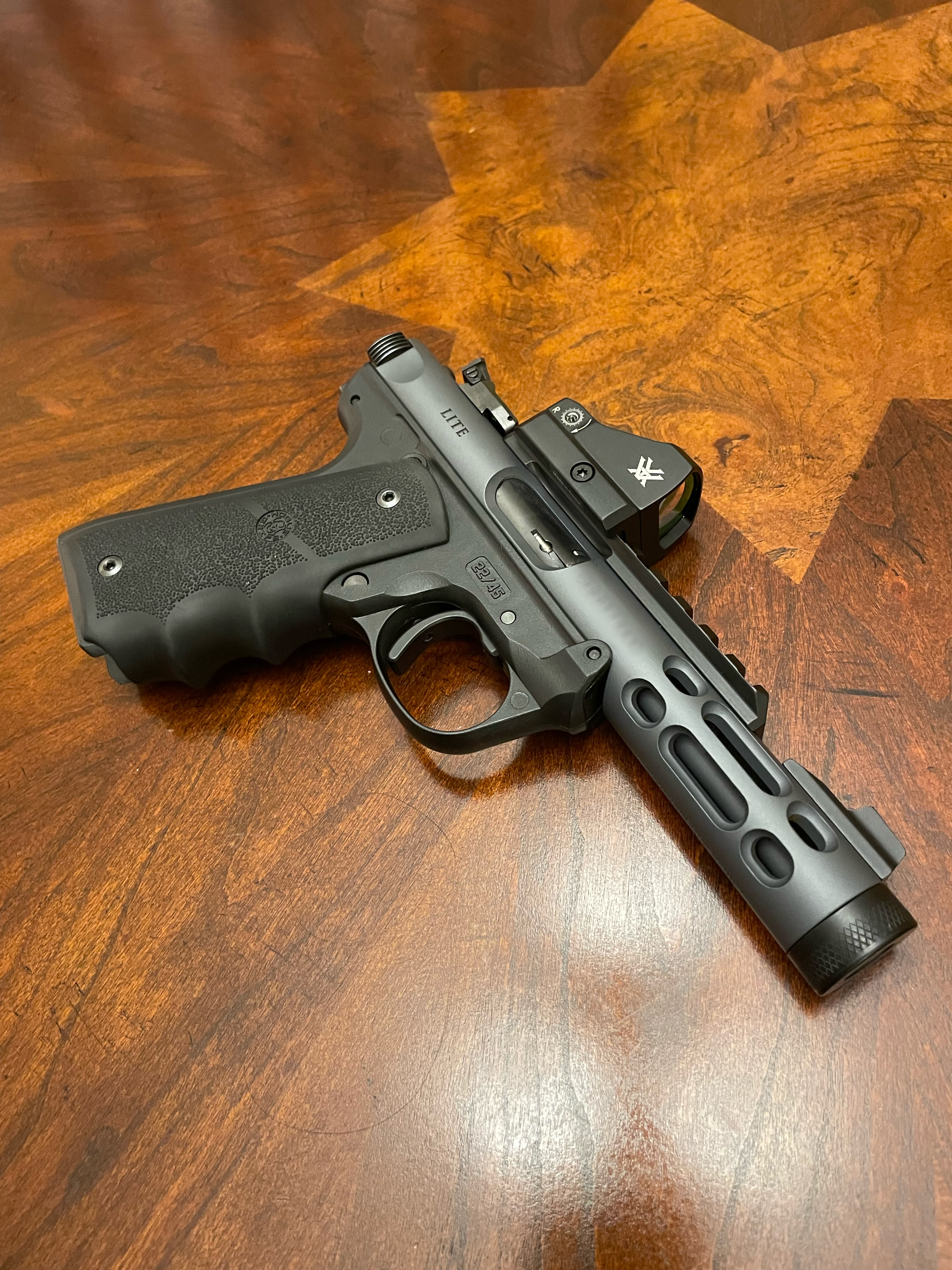 Ruger Mark IV Lite Cerakoted using Sniper Grey | Cerakote