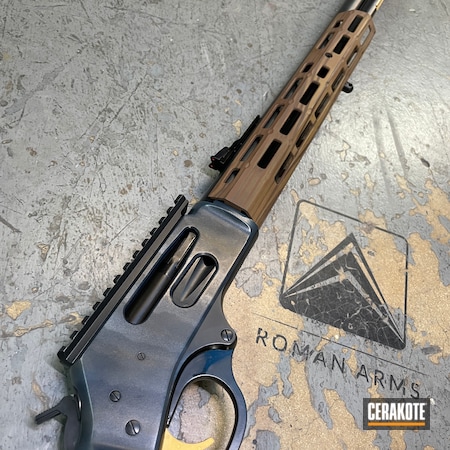 Powder Coating: S.H.O.T,Custom Mix,Rifle,Midnight Blue H-238,Color Case Hardened,Woodgrain,30-30,Tactical Rifle,Custom Camo,Gold H-122,Midnight E-110,Custom,Hunting Rifle,Graphite Black H-146,Crushed Silver H-255,Lever Action,Lever Action Rifle,Henry Repeating Arms,Freehand,Chocolate Brown H-258