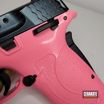 Smith & Wesson M&p Cerakoted Using Pink Sherbet, Cerakote Fx Riot And Cerakote Fx Typhoon
