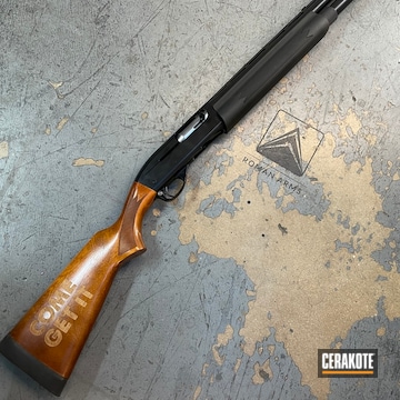Remington Pump-action Shotgun Cerakoted Using Blackout