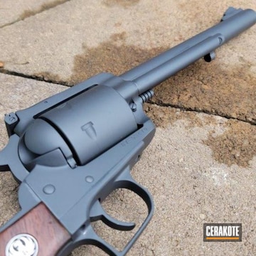 Ruger Revolver Cerakoted Using Sniper Grey