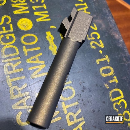 Powder Coating: Midnight Bronze H-294,Pistol Barrel,S.H.O.T,Glock 23