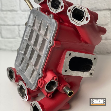 Powder Coating: High Temperature Coating,Valve Cover,Manifold,RUBY RED H-306,Automotive,Valve Covers