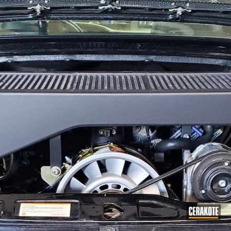 Powder Coating: CERAKOTE GLACIER BLACK C-7600,Automotive Exhaust,Porsche,Automotive,Radiator