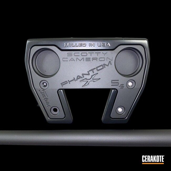 Scotty Cameron Putter Cerakoted Using Armor Black And Blackout