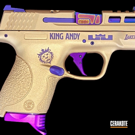 Powder Coating: Smith & Wesson,Lakers,S.H.O.T,Gold H-122,Bright Purple H-217,Lebron