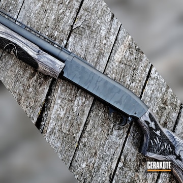 Browning Shotgun Cerakoted Using Tactical Grey And Tungsten