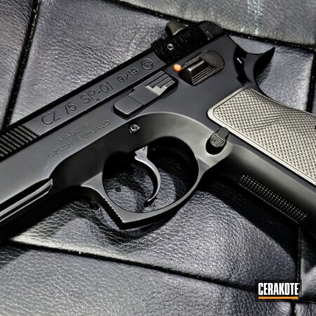 Powder Coating: 9mm,S.H.O.T,Handguns,CZ 75,CZ Shadow,Pistol,CZ-USA,Competition,Shadow,Tungsten H-237,CZ 75 SP-01
