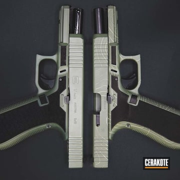 Digicam Glock 17 Cerakoted Using Jungle