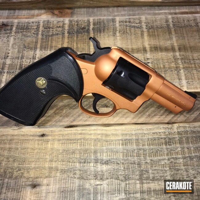 Ruger Revolver Cerakoted Using Micro Slick Dry Film Lubricant Coating (oven Cure) And Copper