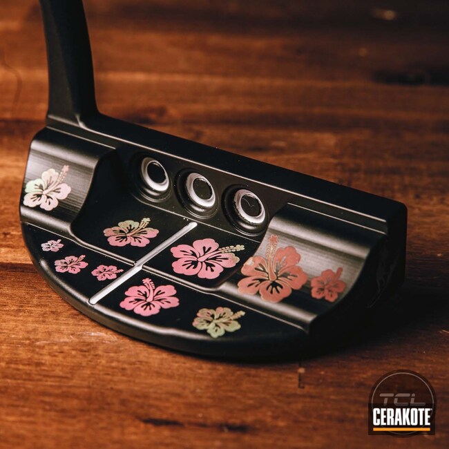 Cerakoted: Golf Putters,Bazooka Pink H-244,Golf,Scotty Cameron,Graphite Black H-146,Theme,Putters,Golf Clubs