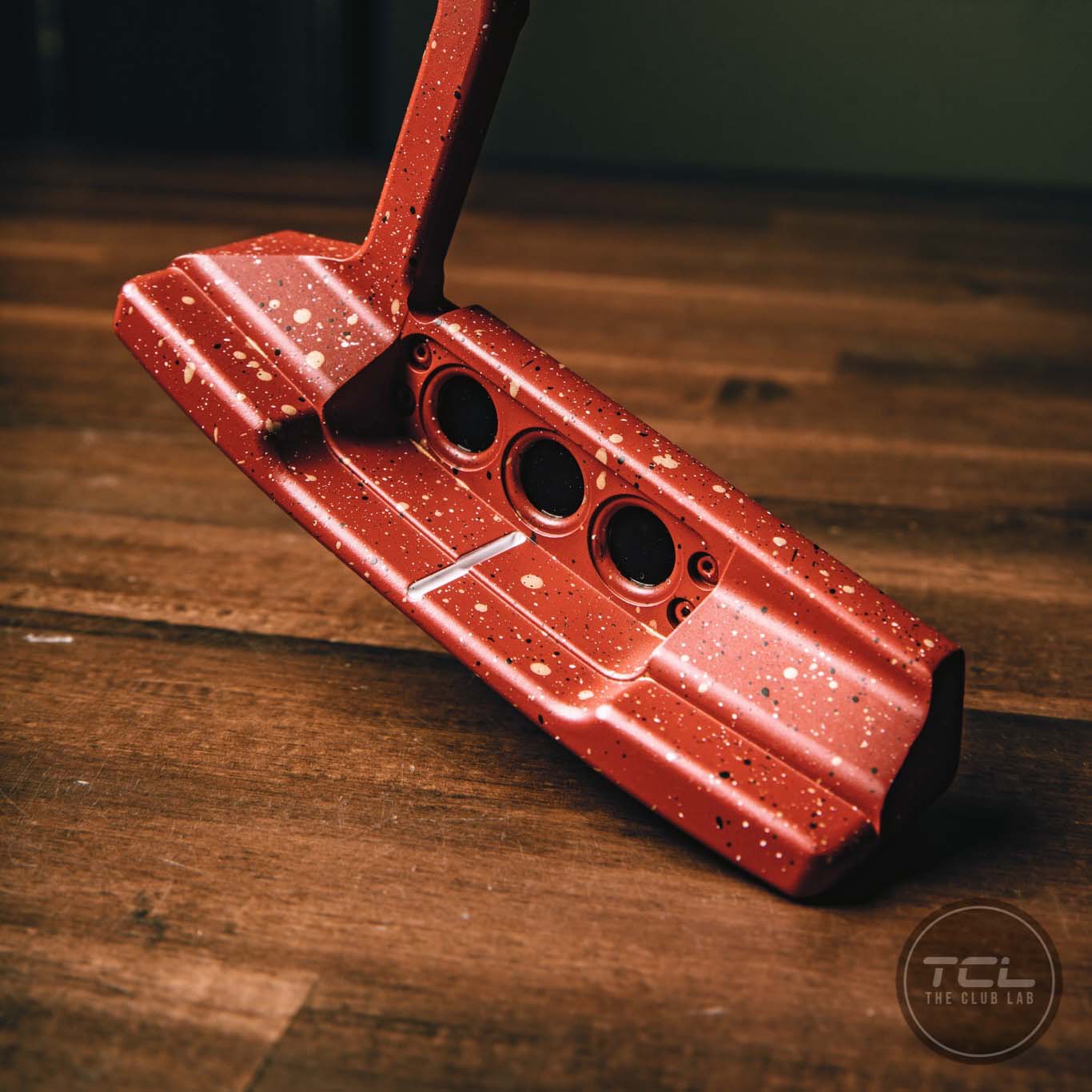 Paint Splatter Scotty Cameron Putter Cerakoted using Crimson | Cerakote