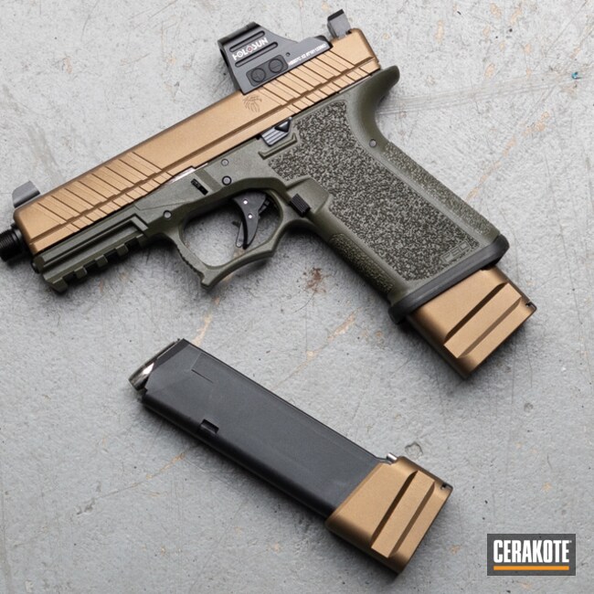 Glock P80 Cerakoted Using Burnt Bronze