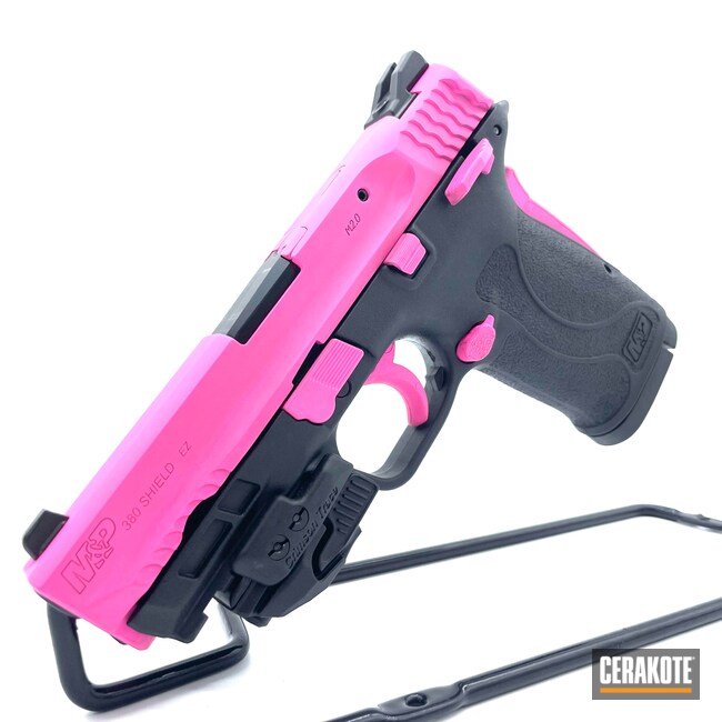 Cerakoted: S.H.O.T,Smith & Wesson,Smith & Wesson M&P,Prison Pink H-141